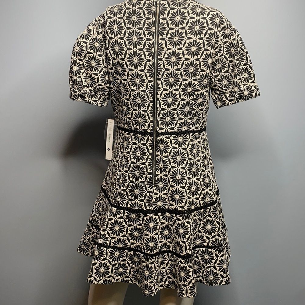AQUA Tunic Black White Medium